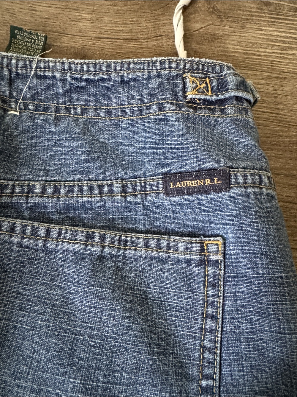Ralph Lauren Vintage Denim Cargo Jeans - Picture 5 of 8